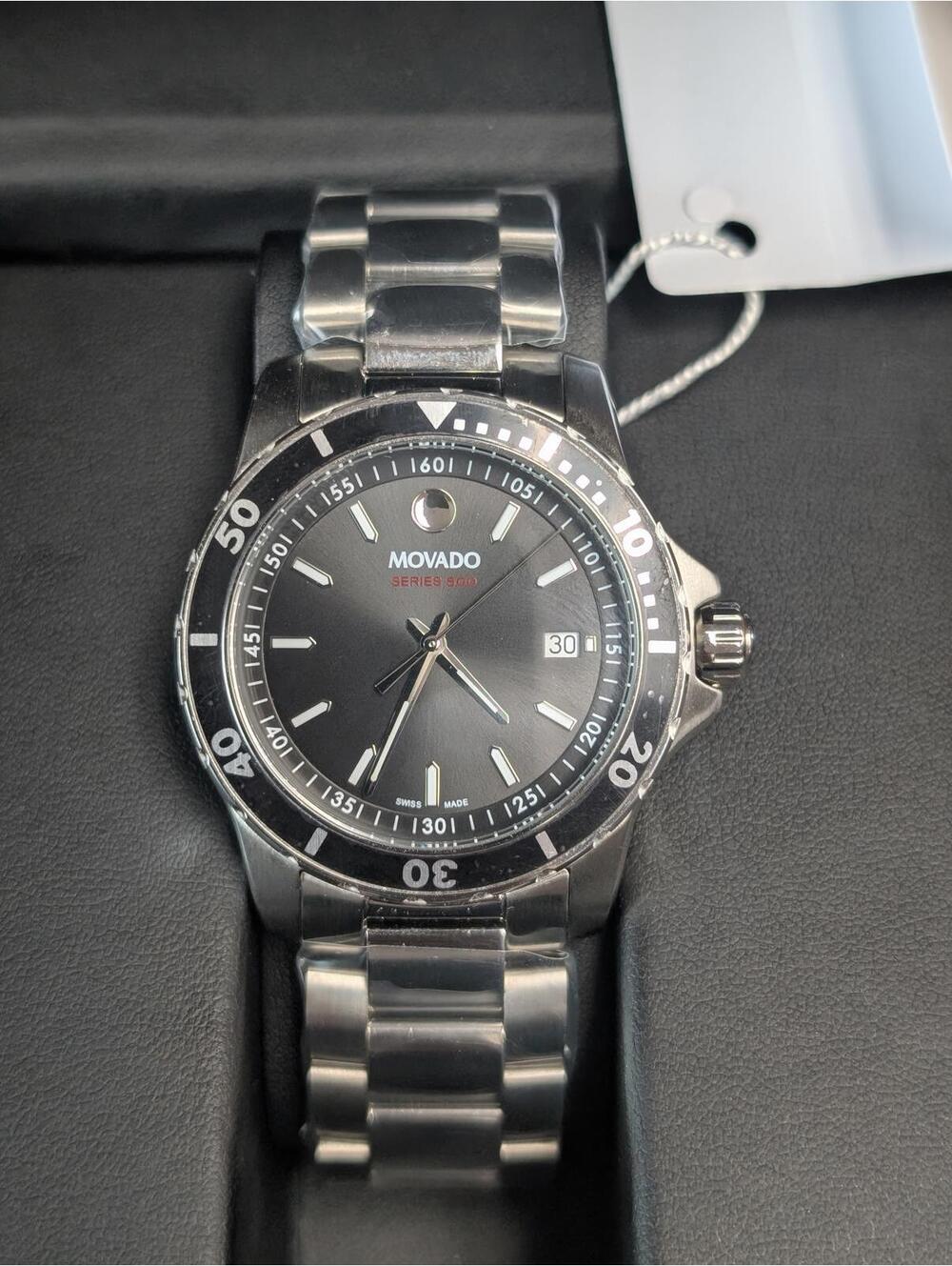 NEW Open Box Movado Series 800 42mm Men's Diver Stainless Steel Watch
